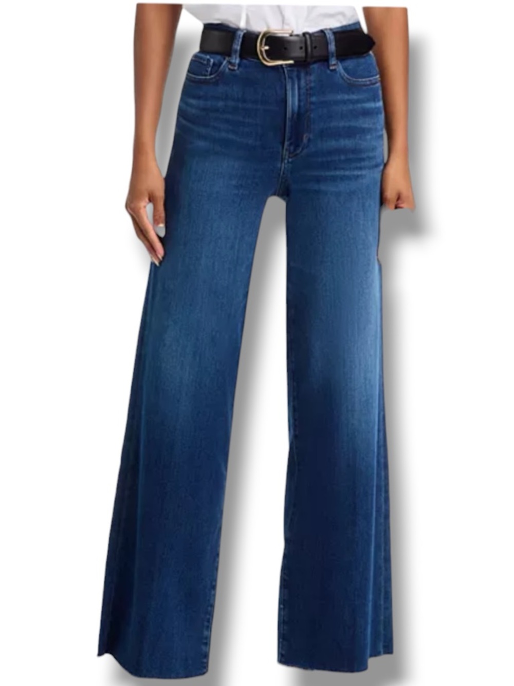 Frame Le Slim Palazzo Wide Leg High Rise Jeans Temple Wash 28
